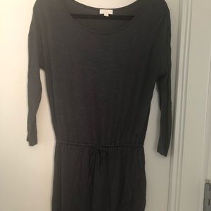 Long sleeve dress with adjustable waist